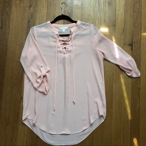 Powder Pink Sheer Blouse